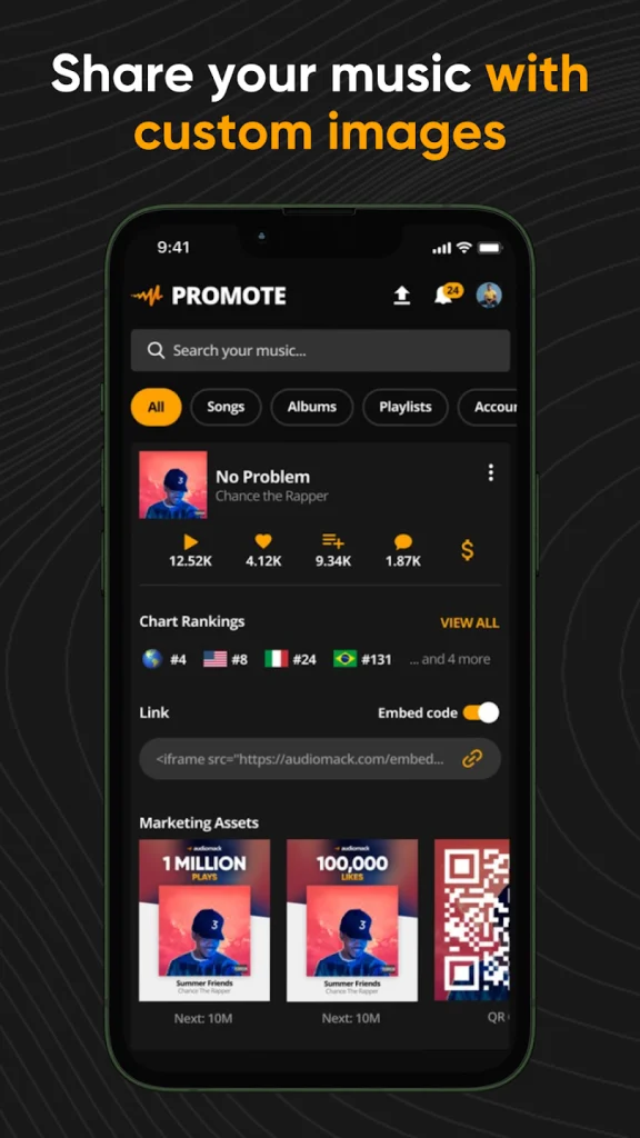 Audiomack Creator-Upload Music